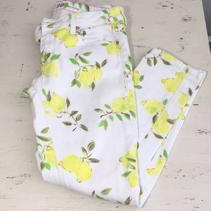 Kate Spade Lemon Print Denim (size 28)
